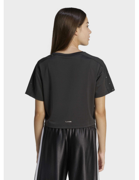 T-shirt Adidas ESSENTIAL Seasonal pour filles - Noir