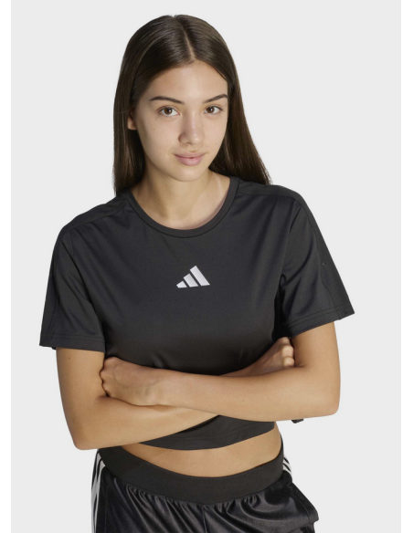 T-shirt Ragazza Adidas ESSENTIAL Seasonal - Nero