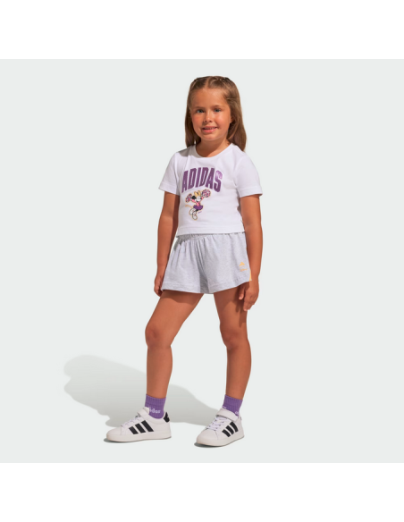 Tuta Bambina Adidas DISNEY MINNIE MOUSE - Bianco/Grigio