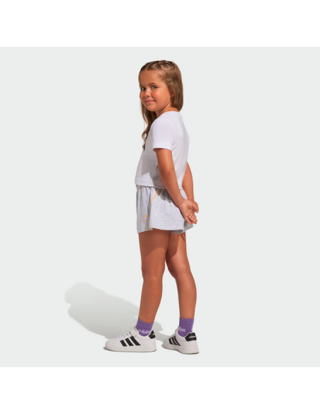 Adidas Disney Minnie Mouse Tracksuit for Girls - White/Grey