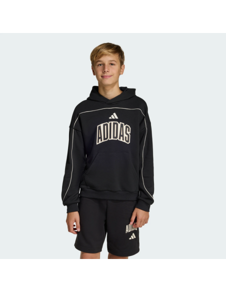 Sweat-shirt garçon Adidas STADIUM LETTERING - NOIR