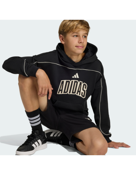Adidas STADIUM LETTERING Jungen-Sweatshirt – SCHWARZ