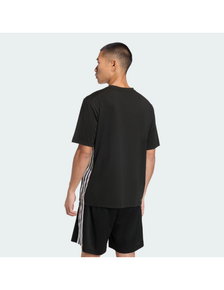 Camiseta Adidas ESSENTIALS FEELREADY 3 STRIPES para hombre - NEGRO