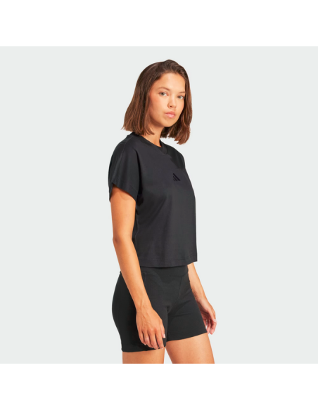 T-shirt femme Adidas toutes saisons - Noir