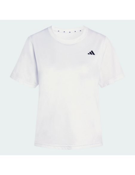 DAMEN-T-SHIRT Adidas Workout Essentials Crew – WEISS