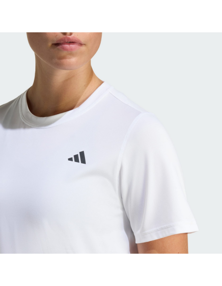 T-SHIRT FEMME Adidas Workout Essentials Crew - BLANC