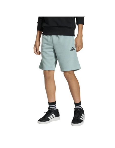 Adidas Short French Terry Slogan Jr Boys' Shorts - BLUE