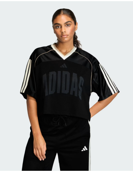 T-SHIRT DONNA Adidas STADIUM MESH - NERO