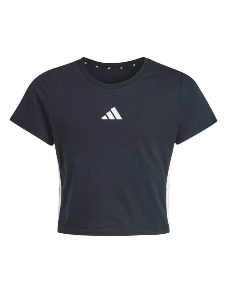Adidas ESSENTIAL Mädchen-T-Shirt - SCHWARZ