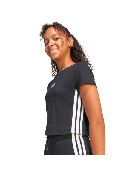 Adidas ESSENTIAL Mädchen-T-Shirt - SCHWARZ