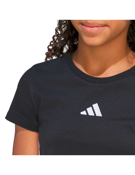 Adidas ESSENTIAL Mädchen-T-Shirt - SCHWARZ