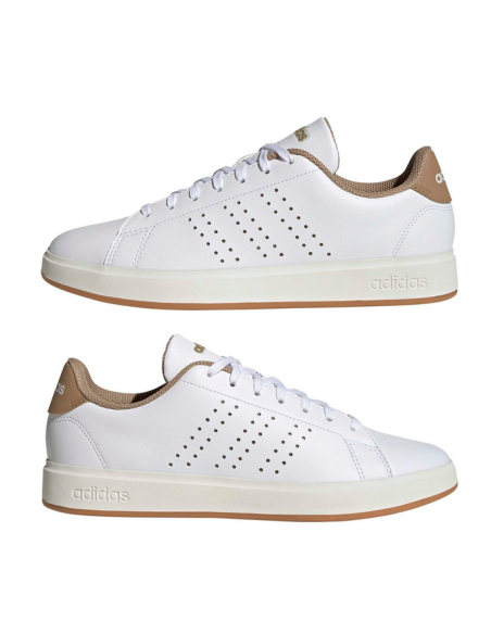 Adidas Advantage 2.0 Herrenschuhe – Weiß/Braun