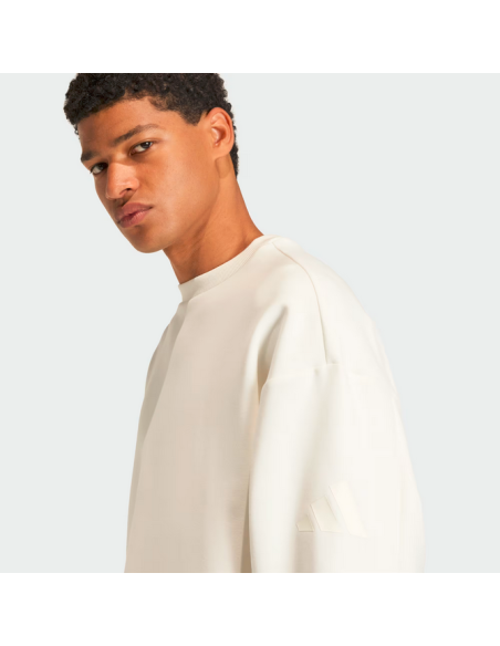 Adidas SOFT LUX Herren-Sweatshirt - WEISS
