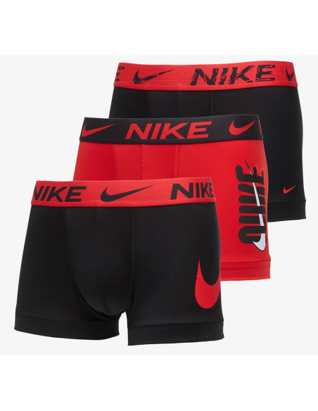 Three Nike men's boxers - Micro - Essential Dri-Fit - Black/Red