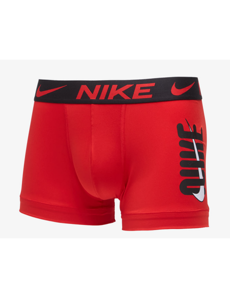 Drei Nike Herren-Boxershorts Micro Essential Dri-Fit – Schwarz/Rot