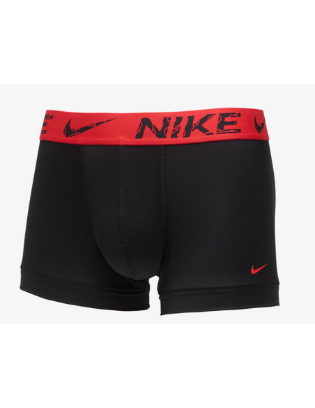 Drei Nike Herren-Boxershorts Micro Essential Dri-Fit – Schwarz/Rot