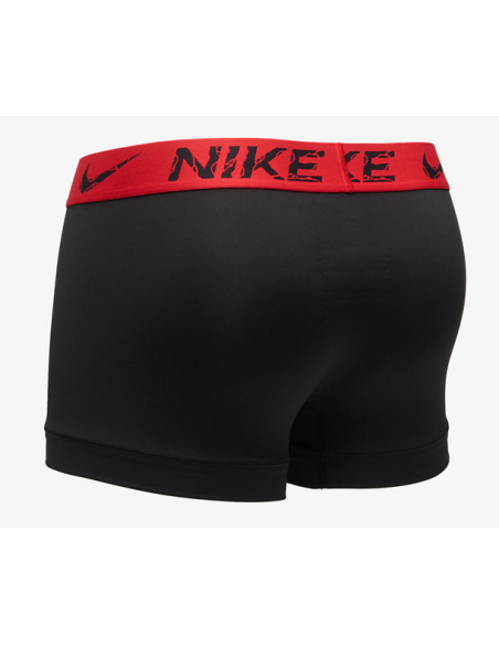 Tres bóxers de hombre Nike Micro Essential Dri-Fit - Negro/Rojo