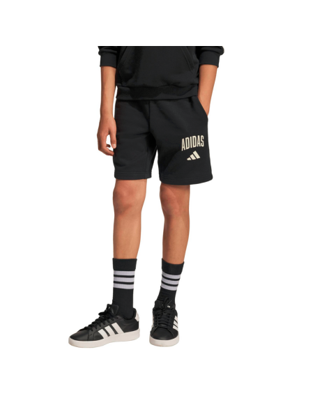 Short garçon Adidas Collegiate Typography - NOIR