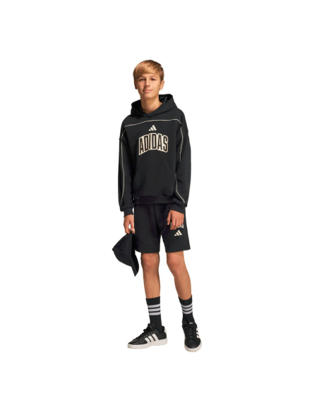 Adidas Collegiate Typography Boys' Shorts - BLACK