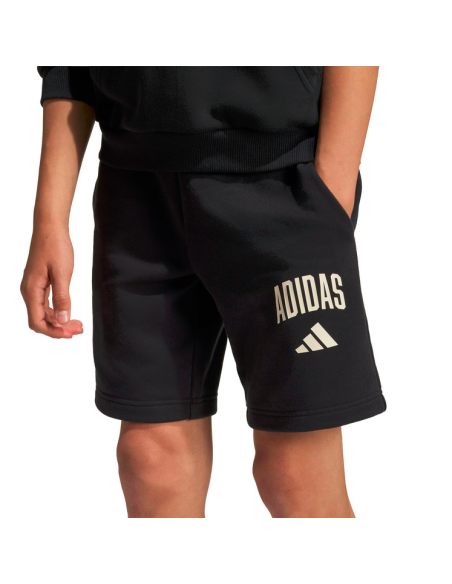Short garçon Adidas Collegiate Typography - NOIR