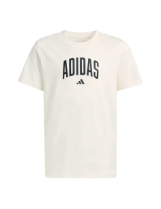 T-shirt ADIDAS COLLEGE pour garçons - BLANC