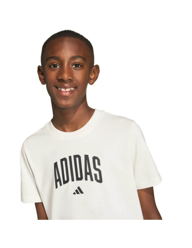 T-Shirt Ragazzo ADIDAS COLLEG T - BIANCO