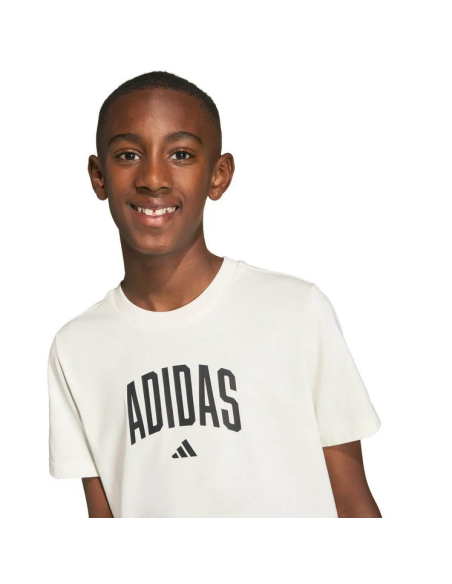 Camiseta ADIDAS COLLEGE para niño - BLANCA