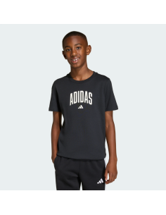 T-Shirt Ragazzo ADIDAS COLLEG T - NERO
