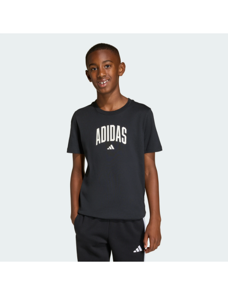 T-shirt ADIDAS COLLEGE pour garçons - NOIR