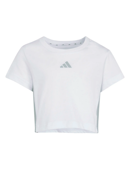 ADIDAS ESSENTIALS Mädchen-Trainingsanzug – WEISS/HELLBLAU