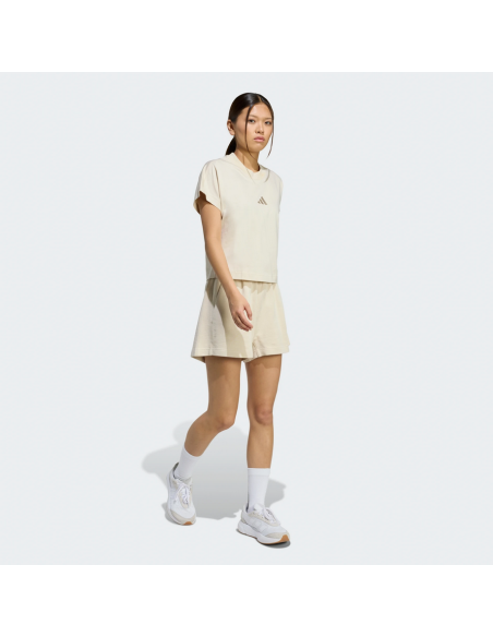 T-SHIRT FEMME Adidas TOUTES SAISONS - BEIGE