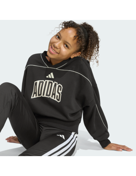 Felpa Bambina adidas STADIUM- NERO