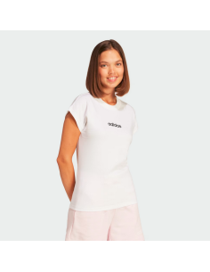 CAMISETA DE MUJER Adidas Essentials Linear - BLANCA