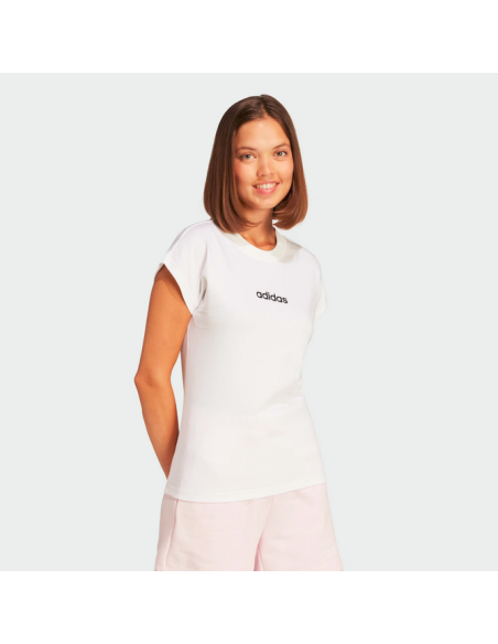 CAMISETA DE MUJER Adidas Essentials Linear - BLANCA