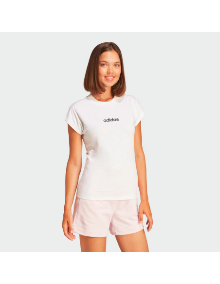 T-SHIRT DONNA Adidas Essentials Linear - BIANCO