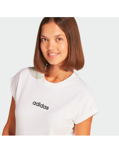 T-SHIRT DONNA Adidas Essentials Linear - BIANCO