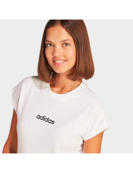 T-SHIRT DONNA Adidas Essentials Linear - BIANCO