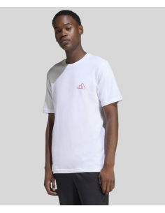 T-shirt da uomo Adidas Triple Stripe Vibe - BIANCA 2