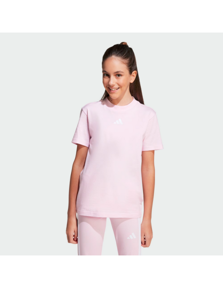 Camiseta Essentials Tee para niña - ROSA