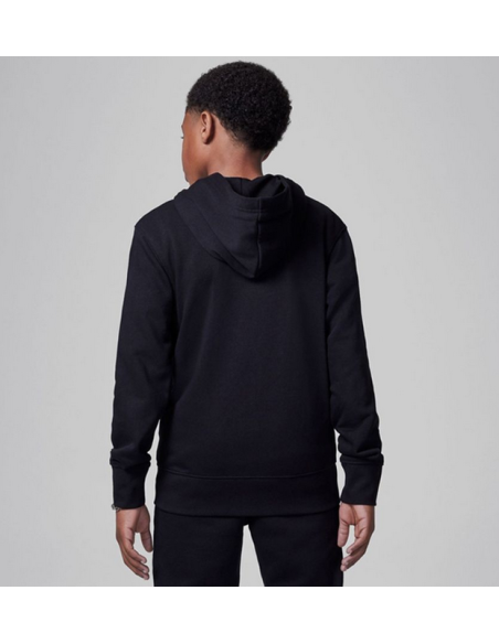 Felpa Ragazzo Jordan con zip MJ Brooklyn - Nero