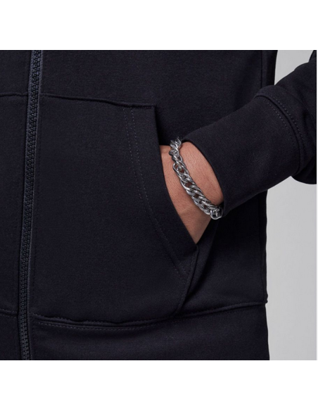 Jordan Jungen MJ Brooklyn Kapuzenpullover mit Reißverschluss – Schwarz