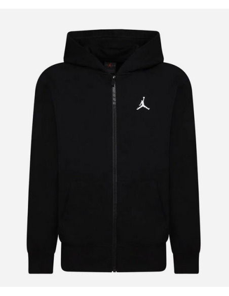 Felpa Ragazzo Jordan con zip MJ Brooklyn - Nero