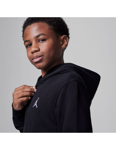 Sweat à capuche zippé Jordan MJ Brooklyn pour garçon - Noir