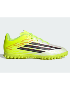Botas de fútbol Niño Adidas F50 Club - Amarillo fluorescente 2