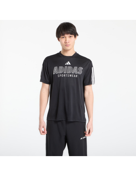 Adidas Tiro WM TEE Herren-T-Shirt – Schwarz