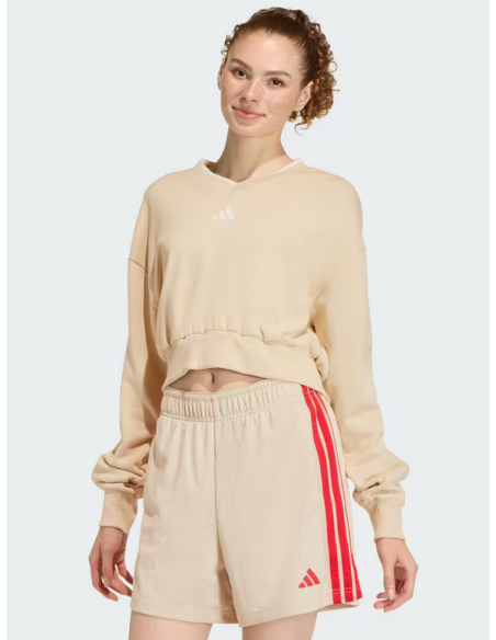 Felpa Donna Adidas Stadium Crew - Beige