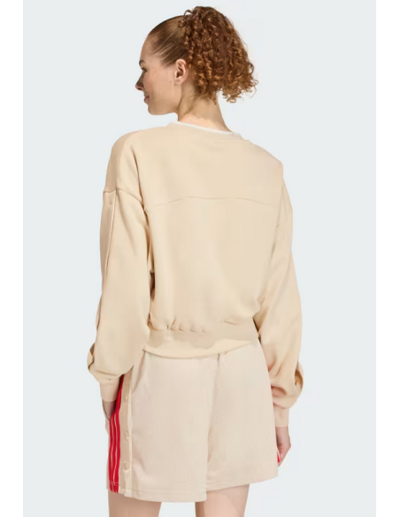 Felpa Donna Adidas Stadium Crew - Beige