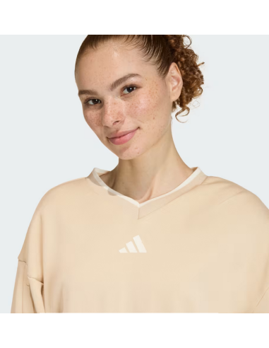 Felpa Donna Adidas Stadium Crew - Beige