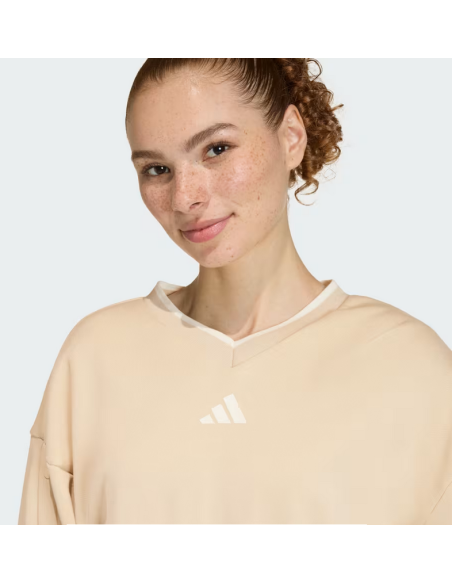 Felpa Donna Adidas Stadium Crew - Beige