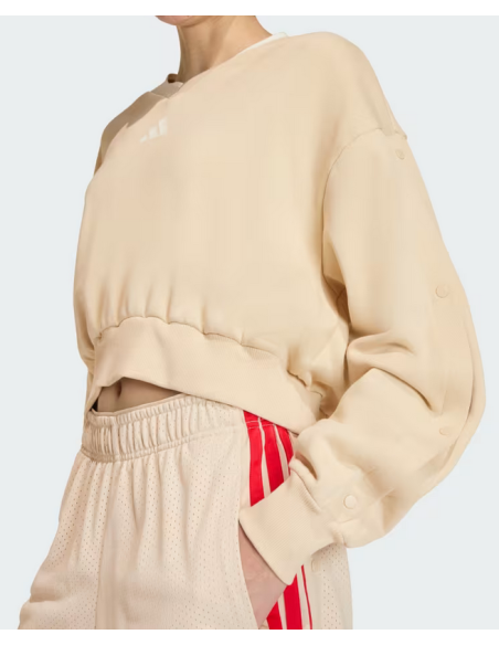 Felpa Donna Adidas Stadium Crew - Beige